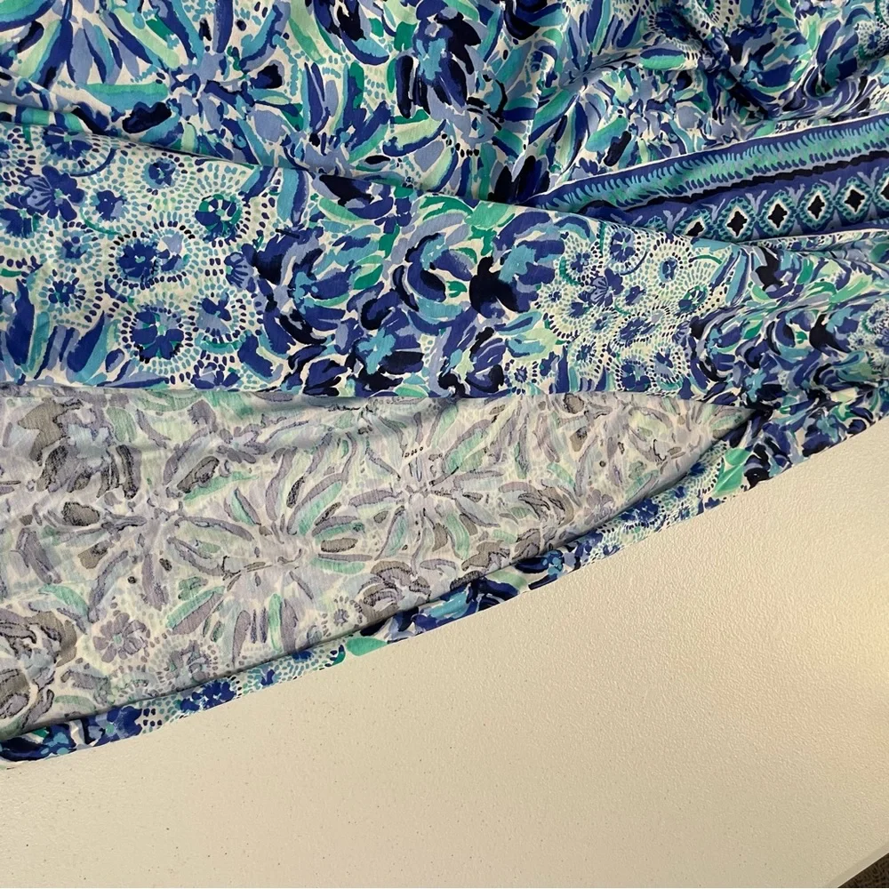 Lilly Pulitzer Blue and Green Maxi Dress NWOT - Picture 16 of 16